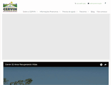 Tablet Screenshot of cervin.org.br